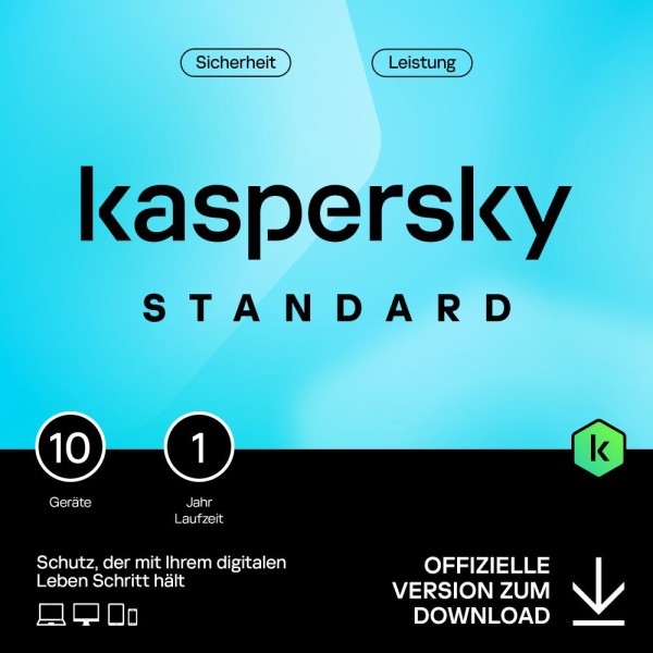 Kaspersky Standard (10 Devices - 1 Jahr) ESD