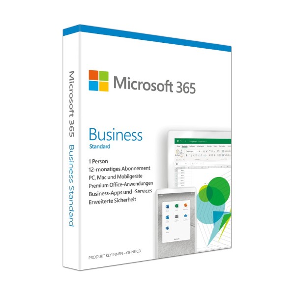 Microsoft 365 Business Standard (1 User + 15 Device - 1 Jahr) ESD