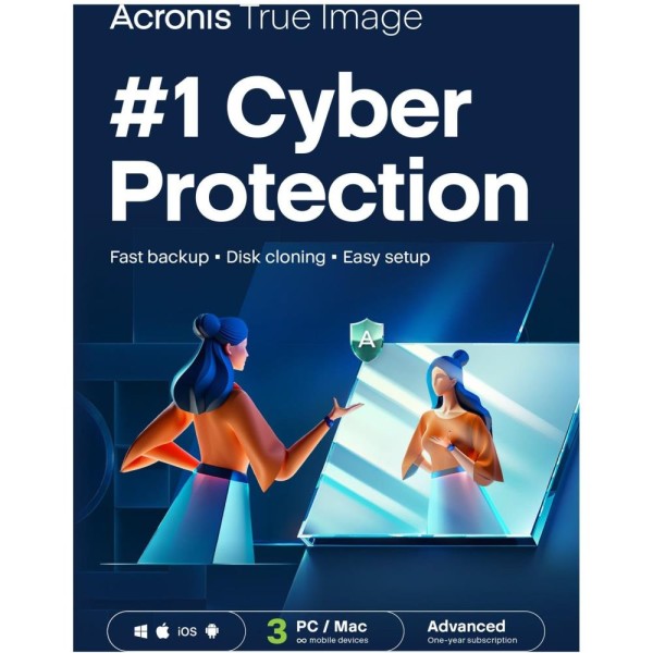 Acronis True Image Advanced 50 GB (3 Device - 1 Jahr) ESD