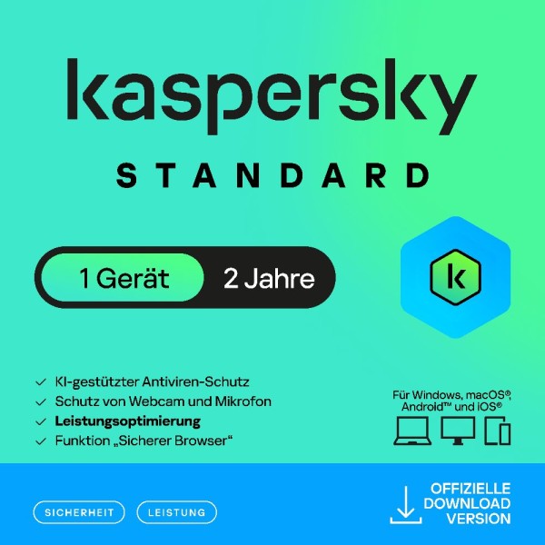 Kaspersky Standard (1 Device - 2 Jahre) ESD