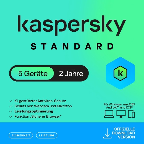 Kaspersky Standard (5 Device - 2 Jahre) ITALY ESD