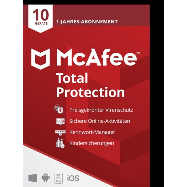 McAfee Total Protection (10 Device - 1 Jahr) ESD