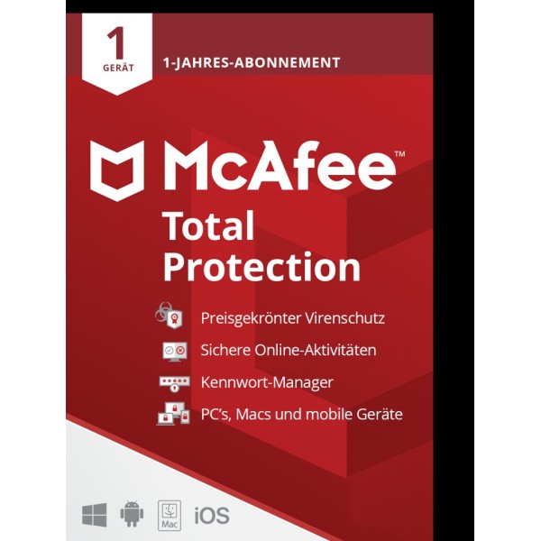 McAfee Total Protection (1 Device - 1 Jahr) ESD