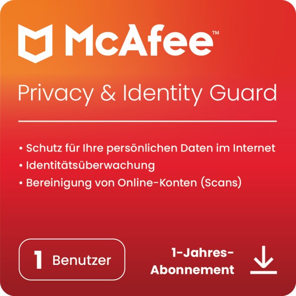 McAfee+ Advanced Individual Security (1 User - 1 Jahr) ESD