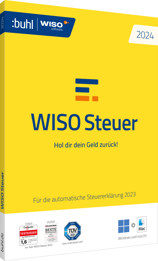WISO Steuer 2024 (für das Steuerjahr 2023) (1 User - 1 Jahr) ESD