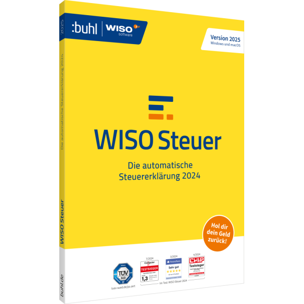 WISO Steuer 2025 (für das Steuerjahr 2024) (1 User - 1 Jahr) ESD