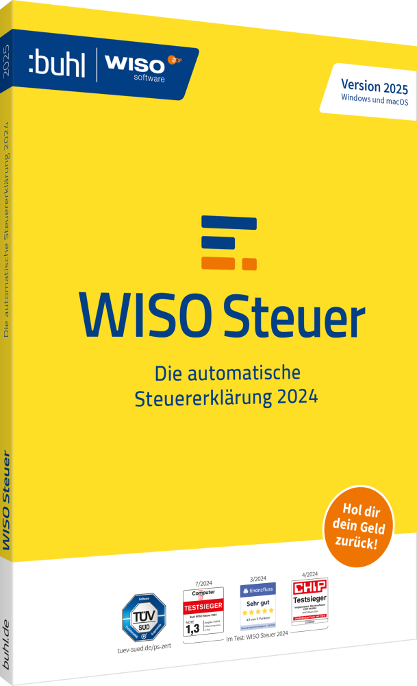 WISO Steuer 2025 (für das Steuerjahr 2024) (1 User - 1 Jahr) ESD
