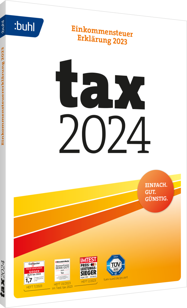 BUHL tax 2024 (für das Steuerjahr 2023) (1 User / PC - 1 Jahr) ESD