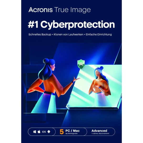 Acronis True Image Advanced 50 GB (5 Device - 1 Jahr) ESD