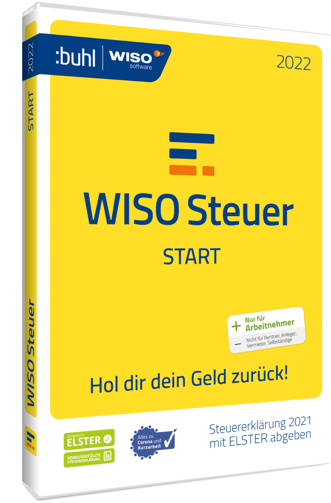 WISO Steuer Start 2022 (für das Steuerjahr 2021) (1 User - 1 Jahr) ESD
