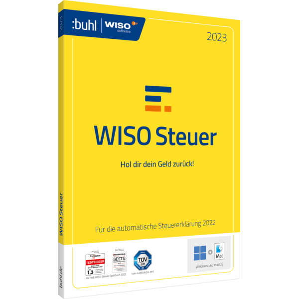 WISO Steuer 2023 (für das Steuerjahr 2022) (1 User - 1 Jahr) ESD