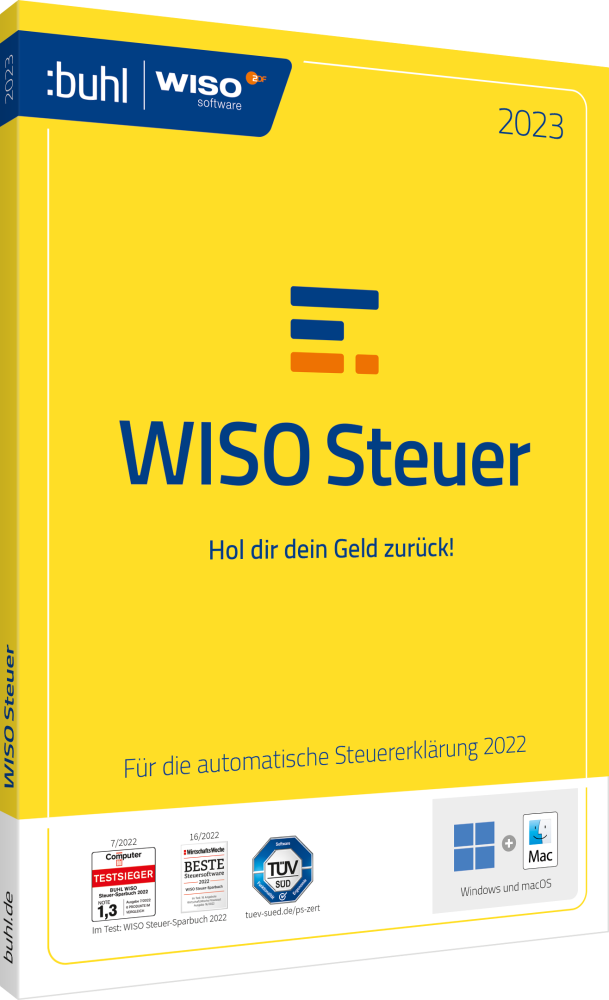 WISO Steuer 2023 (für das Steuerjahr 2022) (1 User - 1 Jahr) ESD