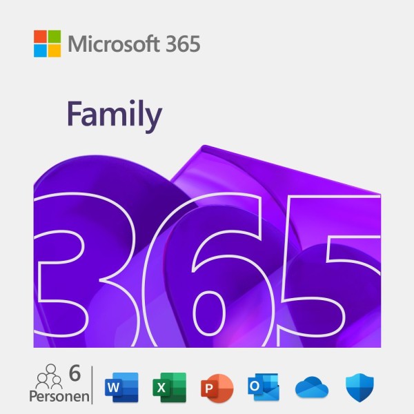 Microsoft 365 Family (6 User/Device - 1 Jahr) ESD