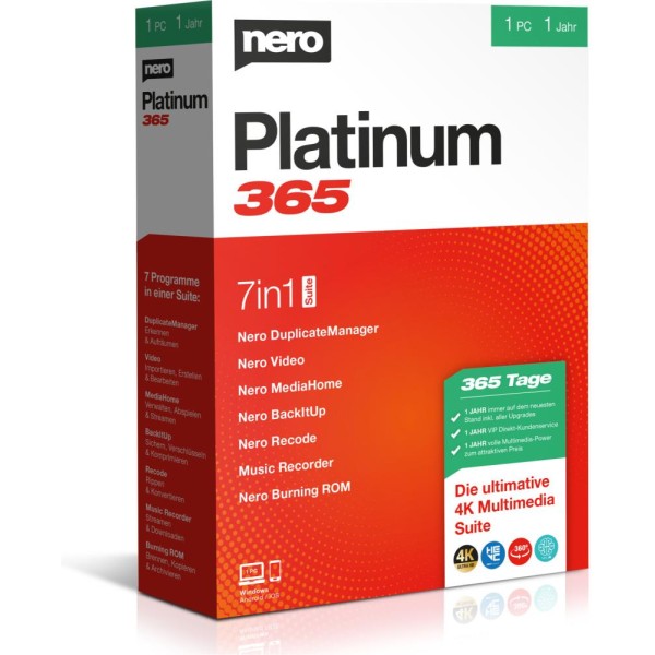 Nero Platinum 365 (1 PC - 1 Jahr) ESD