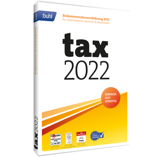 BUHL tax 2022 (für das Steuerjahr 2021) (1 User / PC - 1 Jahr) ESD