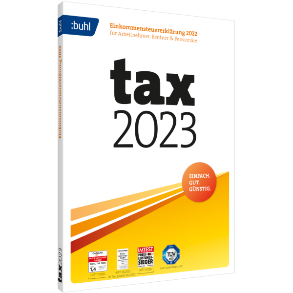 BUHL tax 2023 (für das Steuerjahr 2022) (1 User / PC - 1 Jahr) ESD