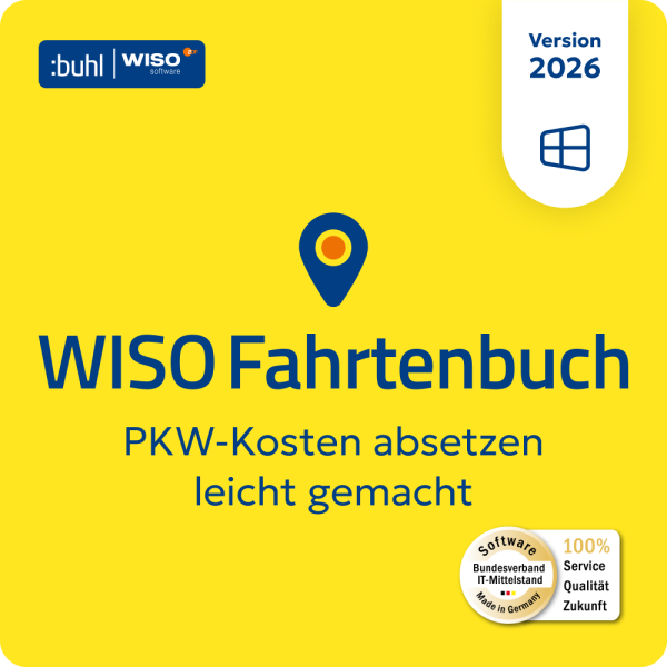 WISO Fahrtenbuch 2026 (1 PC - 1 Jahr) ESD